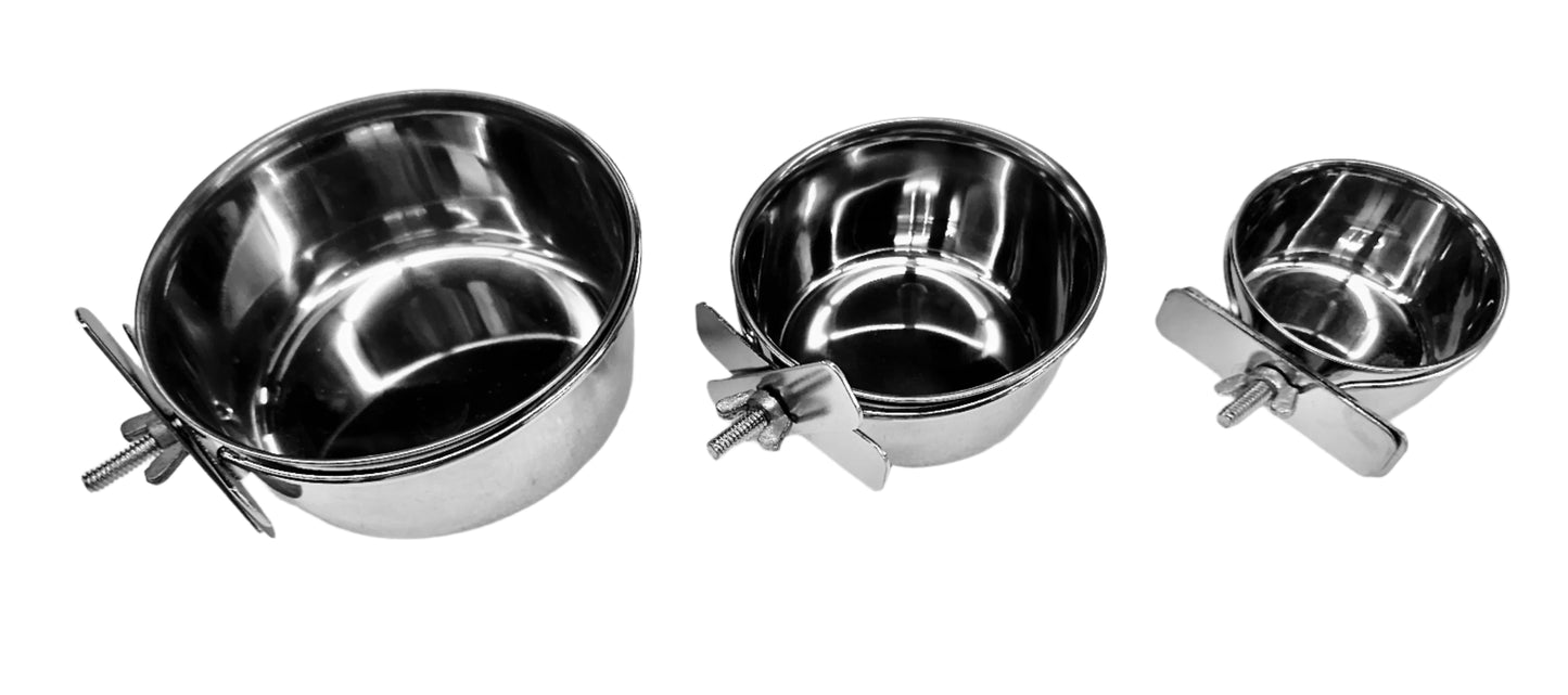BIS Coop Cups - Stainless Steel Bowls, Feed/Water CCSS