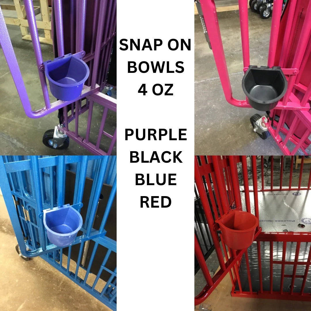 Snap-on Bowl | Plastic Dog Feeding Bowls | Best In Show Trolleys