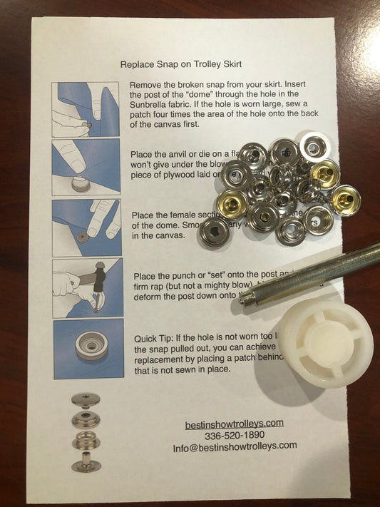 Skirt Snap Replacement Punch Kit